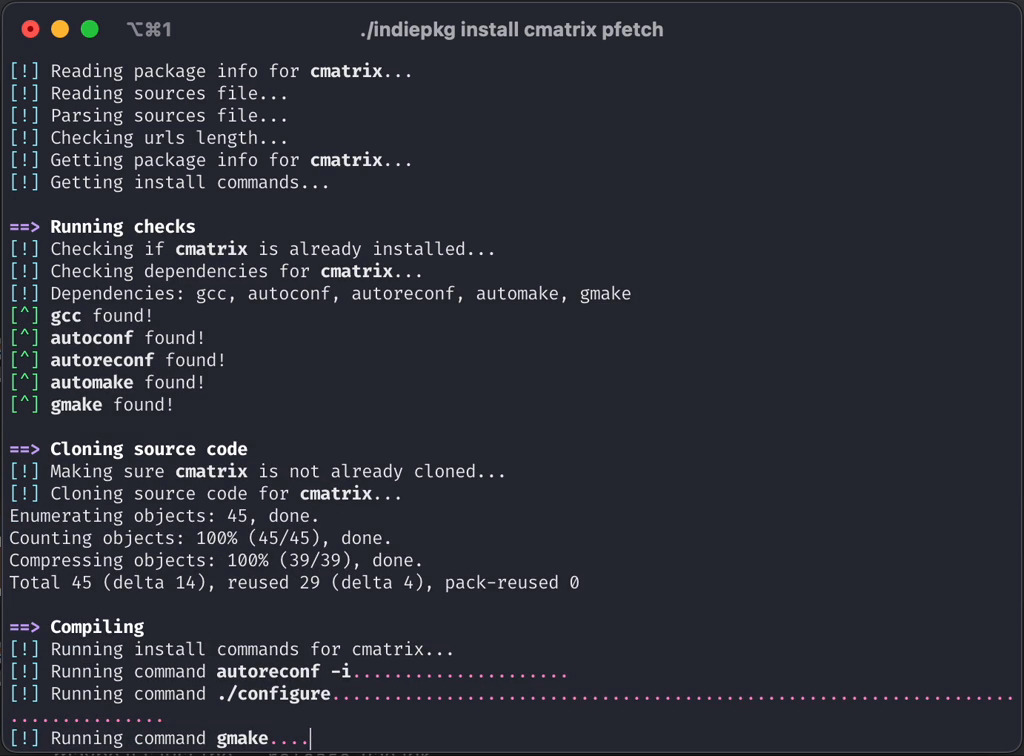 image of indiepkg by talwat